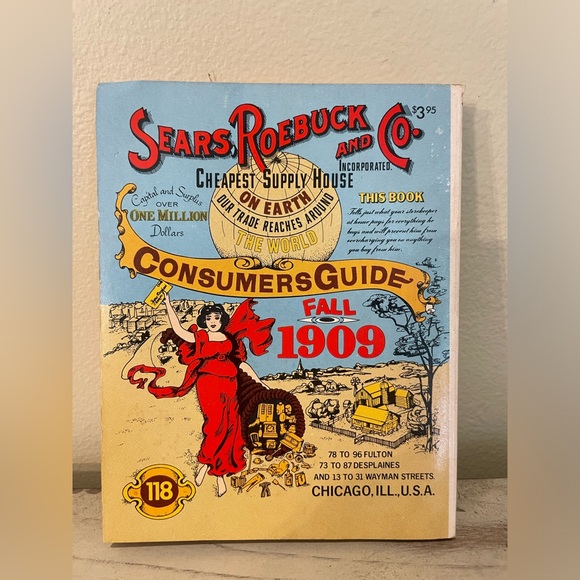 Fall 1909 Sears, Roebuck and Co. Consumers Guide Paperback Book 1979 - Picture 2 of 3